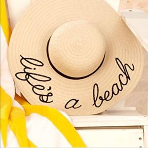 Life’s a beach straw hat